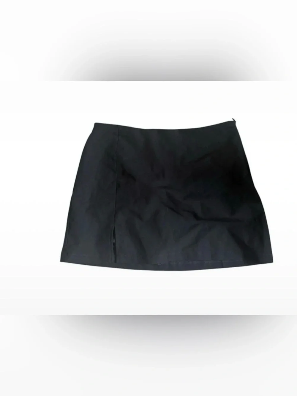 Love Tree Black Mini Skirt with Side Slit